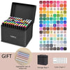 Dual-Tip Alcohol Art Markers – 168 Color Set for Illustration & Sketching