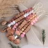 Personalized Baby Pacifier Clip with Silicone Beads