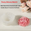 3D Peony Flower Silicone Mold for Candle, Resin & Soap Making
