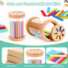 Wooden Color Sorting Toy for Toddlers – Montessori Fine Motor Skills Game