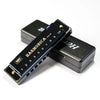 10-Hole Diatonic Harmonica in C with Case