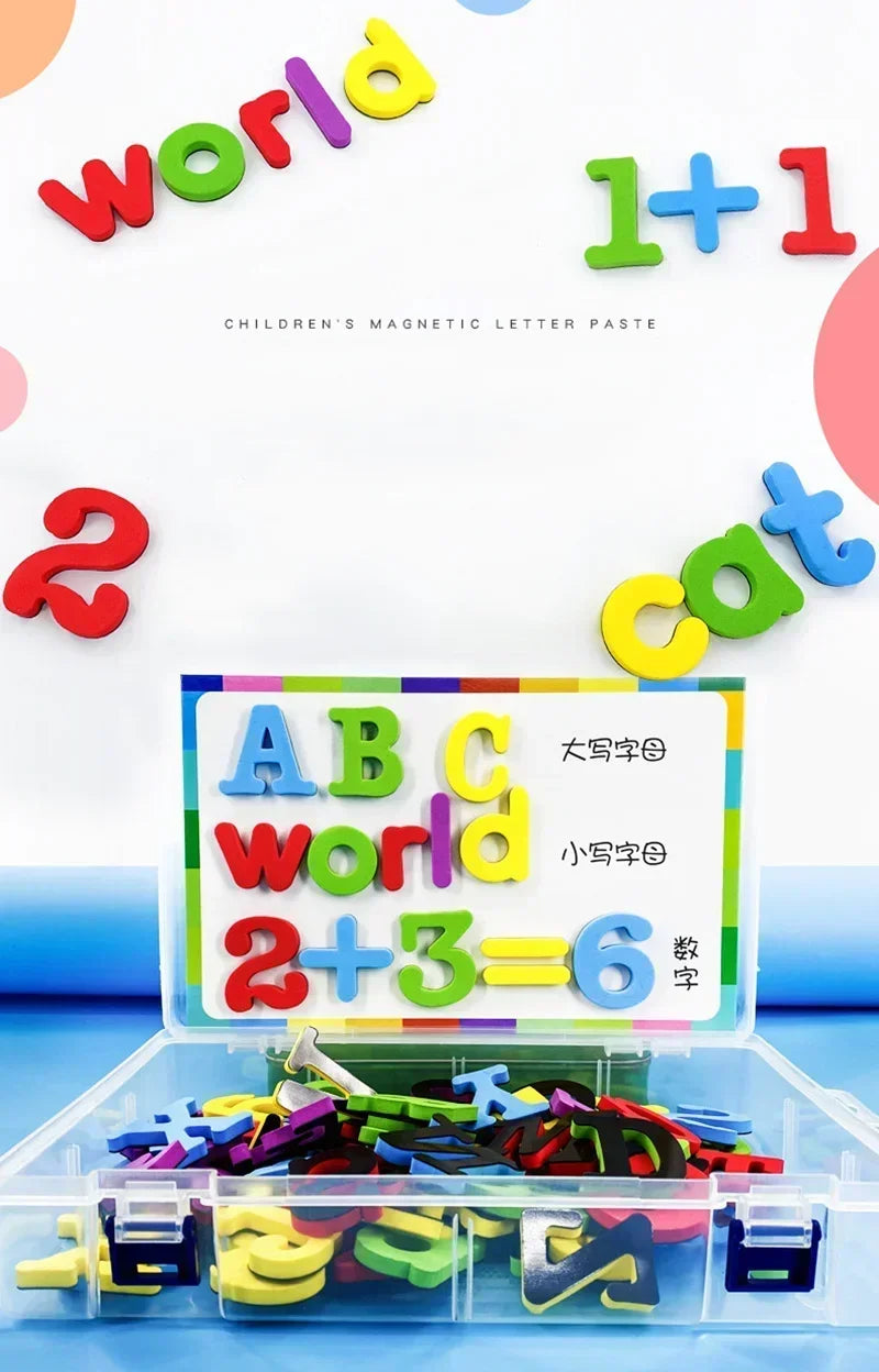 Magnetic Alphabet & Number Learning Set for Toddlers – EVA Foam Fridge Magnets