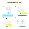 Instructions showing steps to use a DIY puzzle making tool, including unlocking a device and inserting paper to get puzzle pi