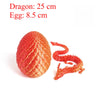 Articulated Dragon Figurine with Egg Display