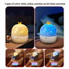 Three types of color light projectors white yellow and blue used as night lights