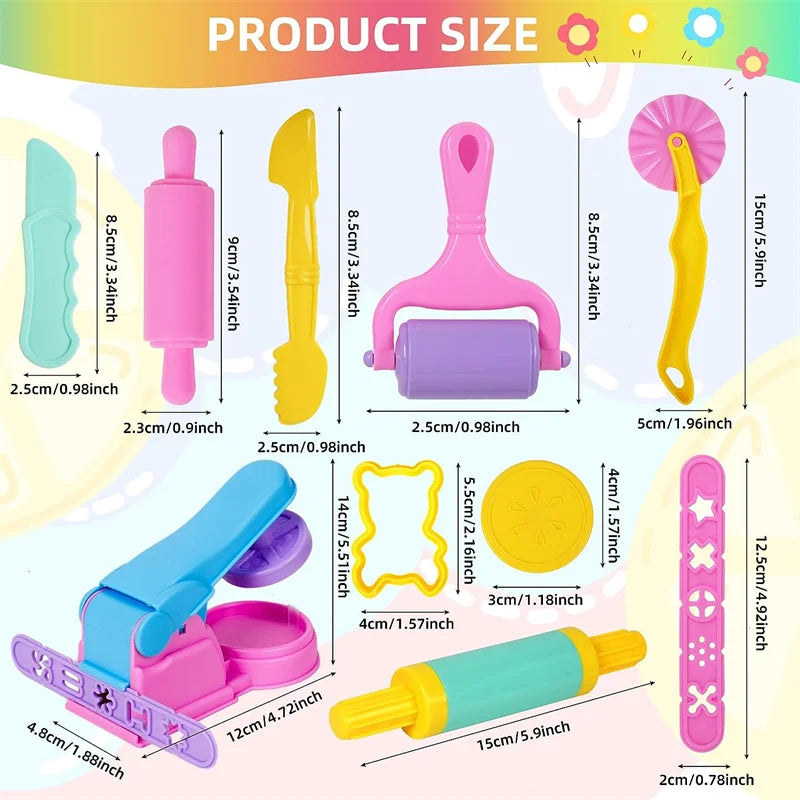 Animal Playdough Tools Kit for Kids with Cutters and Molds