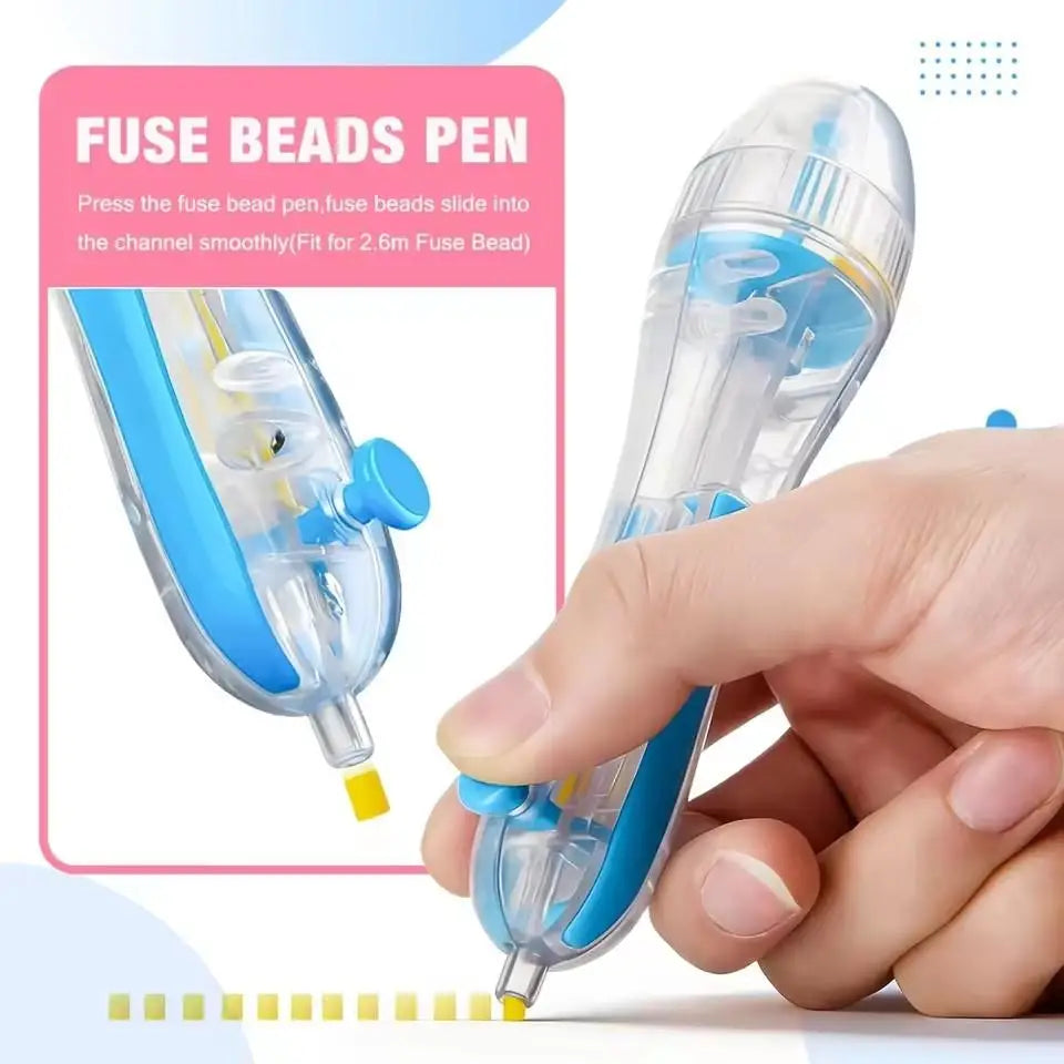 Pixel Bead Pen with Ergonomic Grip for DIY Crafts