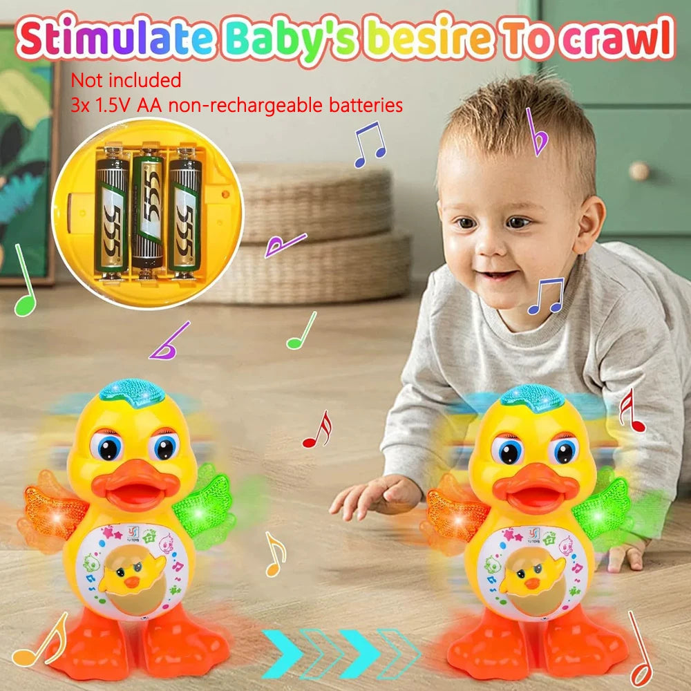 Interactive Dancing Duck Toy with Music and Lights