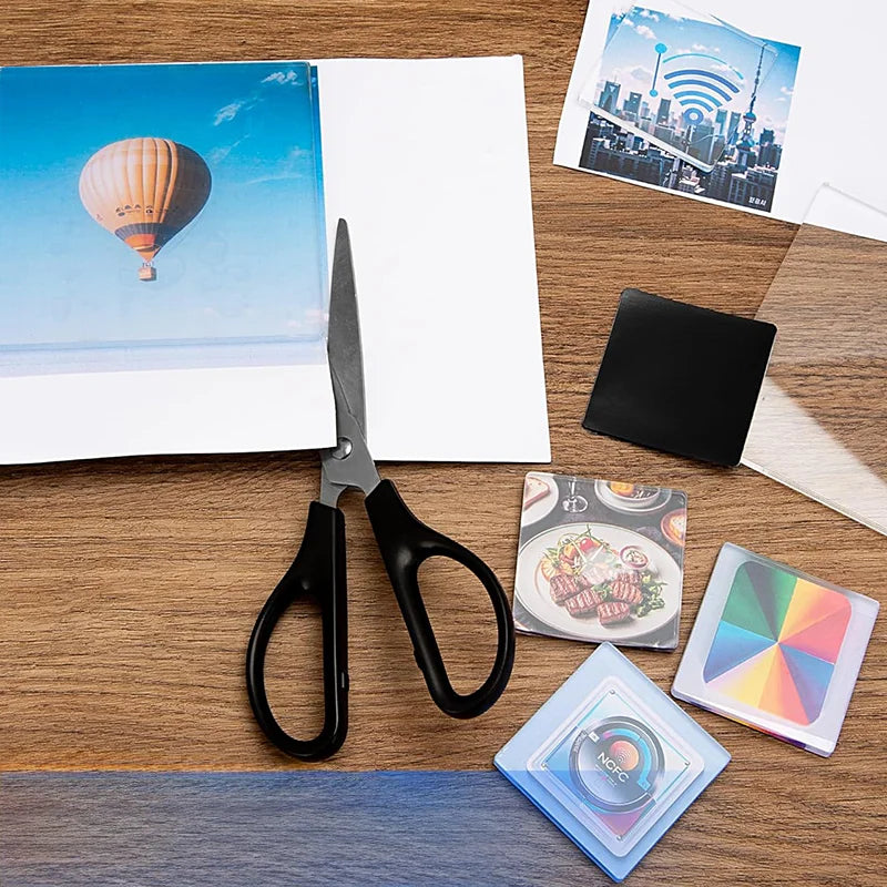 DIY Transparent Acrylic Fridge Magnets with Magnetic Sheet (Set of 5)