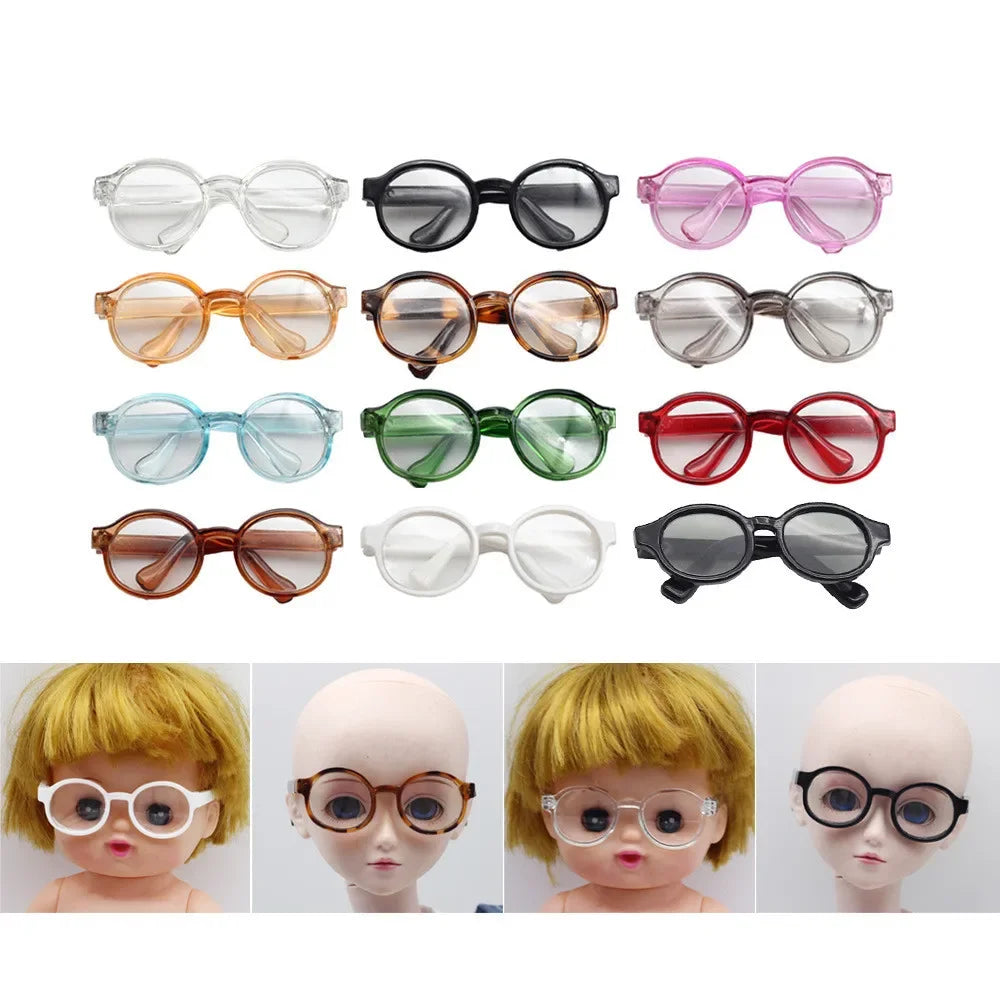 Transparent Plastic Sunglasses for Labubu Dolls (15cm/20cm)