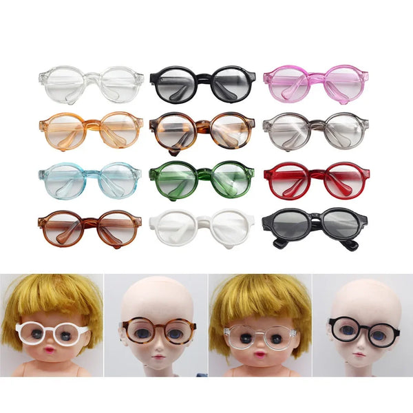 Transparent Plastic Sunglasses for Labubu Dolls (15cm/20cm)