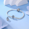 Classic Charm Bead with Cubic Zirconia Accent