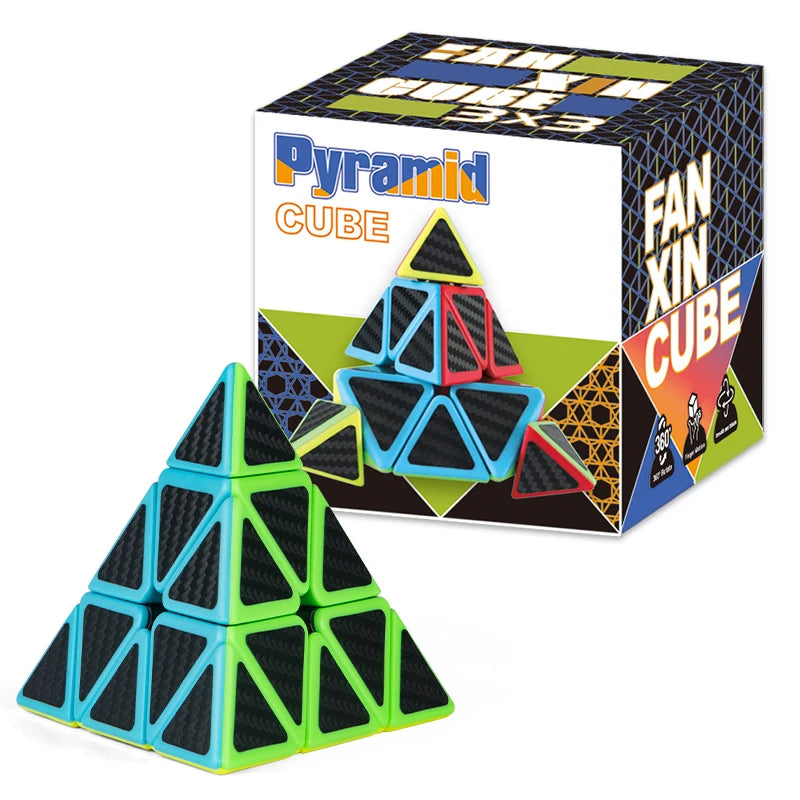 Pyramid Speed Cube 3x3 – Smooth Turning Puzzle for Kids & Adults