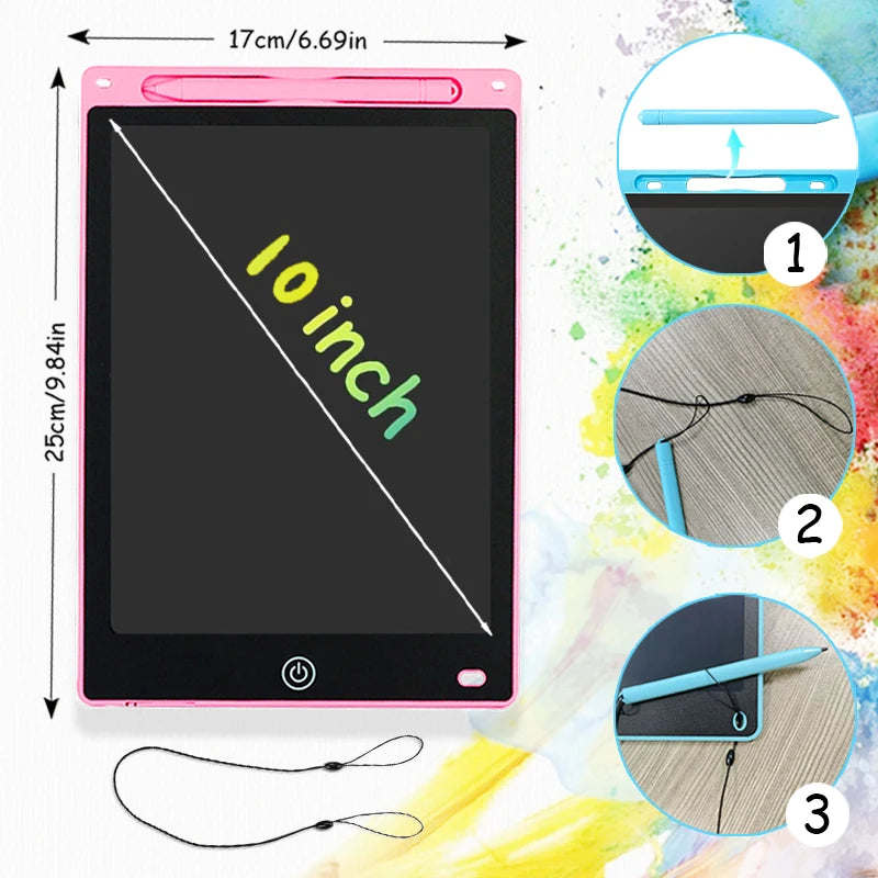 LCD Writing Tablet for Kids – Doodle Board with Lock Function