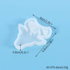 White silicone mold shaped like a reindeer for jewelry and craft projects