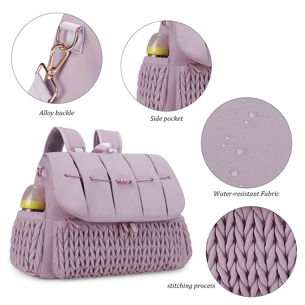 Large Capacity Waterproof Diaper Bag Tote
