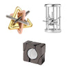 Classic IQ Metal Brain Teaser Puzzle Set