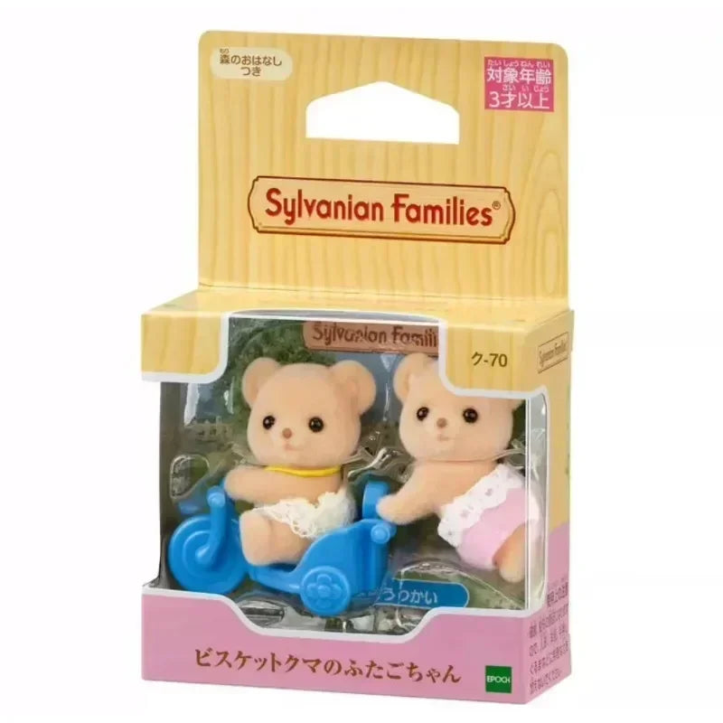 Sylvanian Families Cookie Bear Twins Family Set featuring two small bear figures.