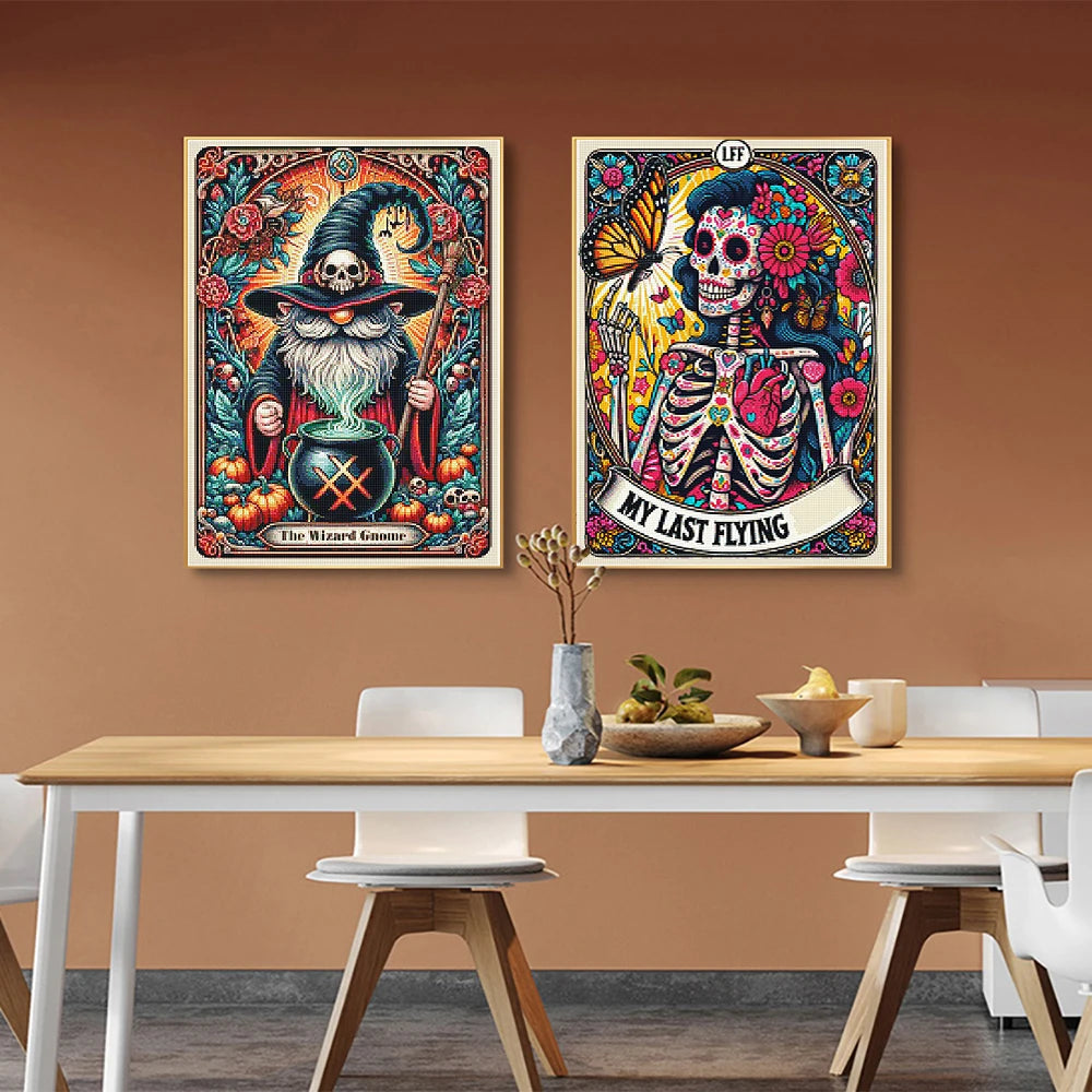 Witch Tarot Diamond Painting Kit - DIY Full Drill Craft for Home Decor