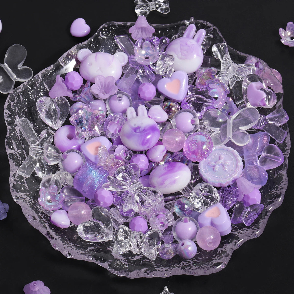 Colorful Assorted Acrylic Beads for DIY Jewelry Making