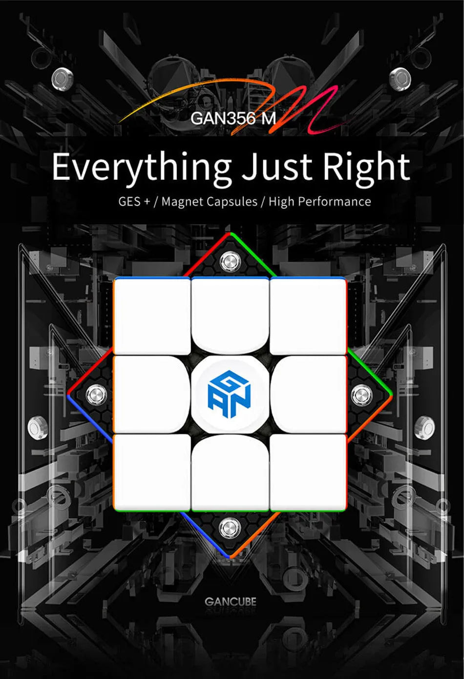 GAN 356 M Magnetic Speed Cube – Professional 3x3 Puzzle