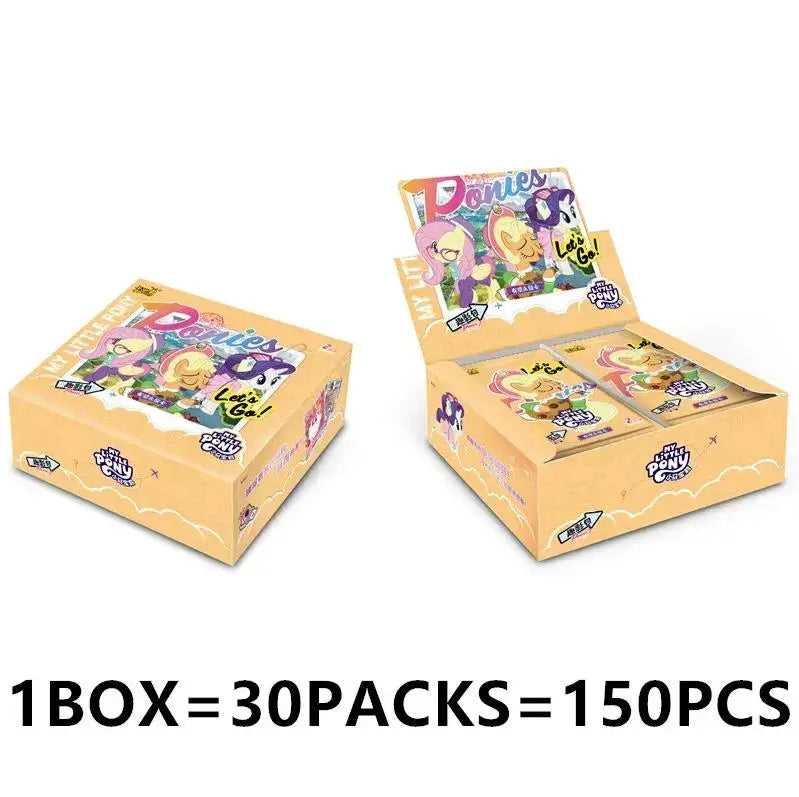 A box of My Little Pony Friendship Cards featuring themed pouches and cards.
