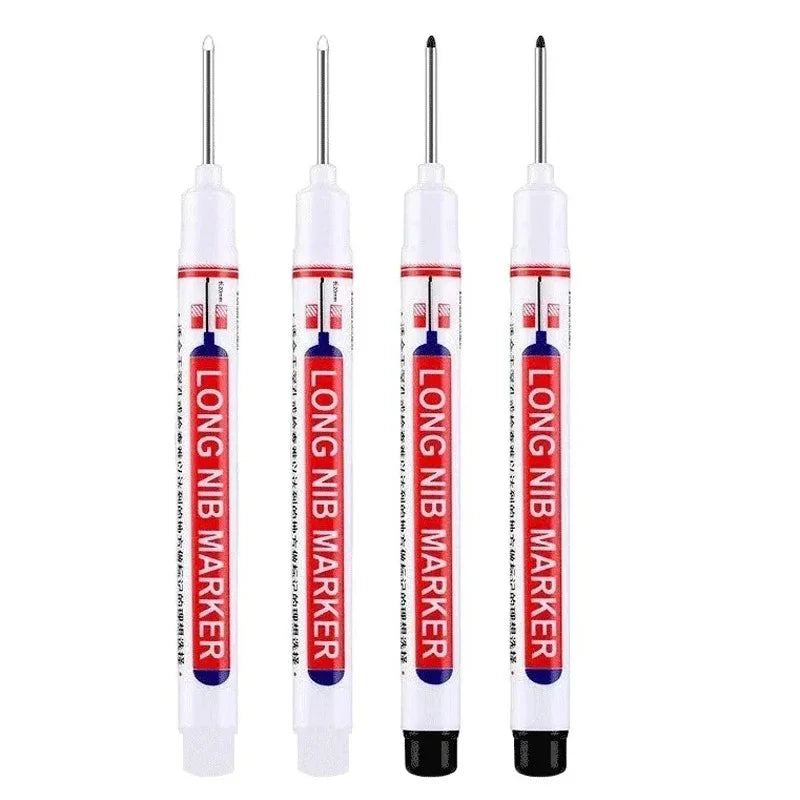 مجموعة من خمسة أقلام طلاء طويلة ذات رؤوس لأعمال النجارة