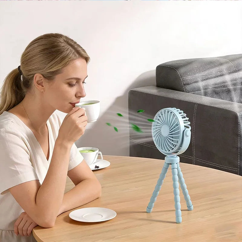 Flexible Mini USB Fan with Tripod Stand