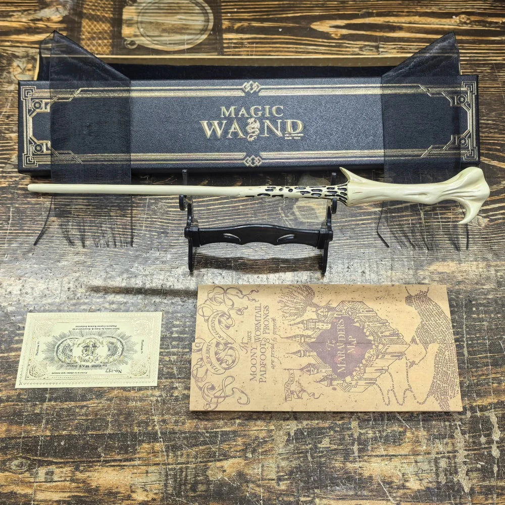 Anime-Inspired Magic Wand with Metal Core and Display Box