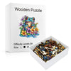 Wooden Jigsaw Puzzle - Frog & Flowers Design