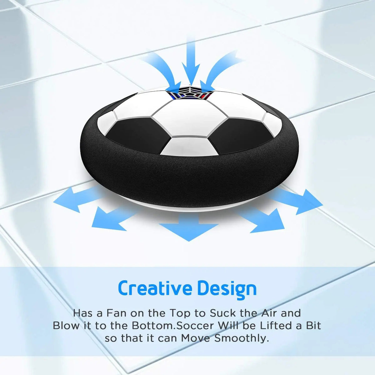 Floating Soccer Ball Toy with Air Cushion – Levitating Foam Football for Kids