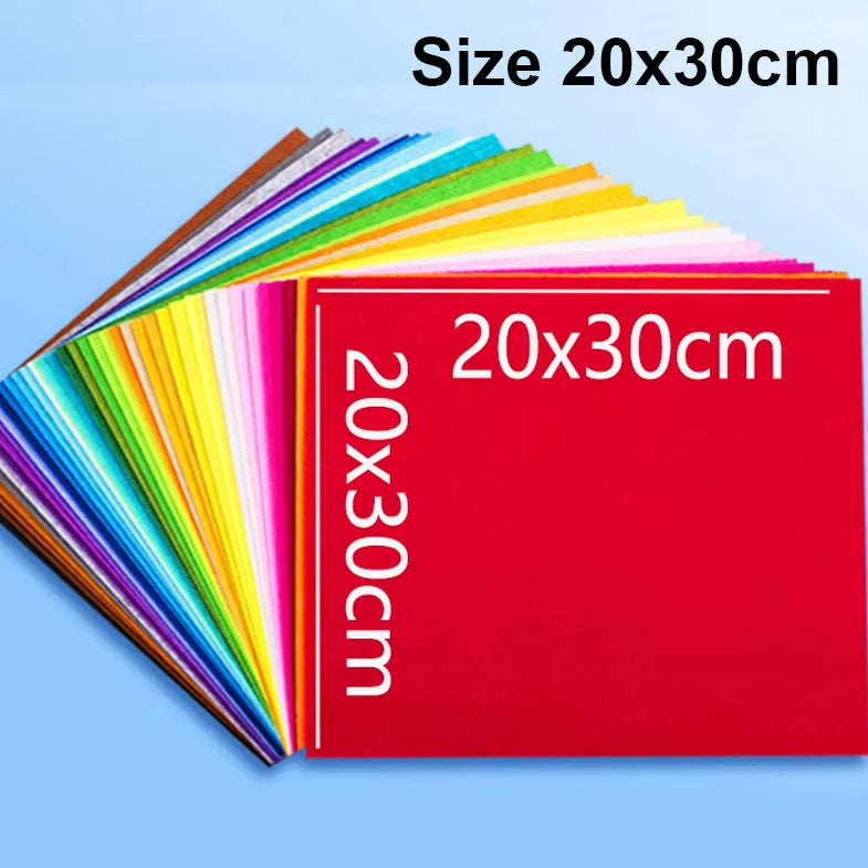 Assorted Color Felt Fabric Sheets for DIY Crafts and Sewing
