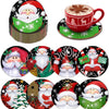 DIY Diamond Art Coaster Set for Christmas & More