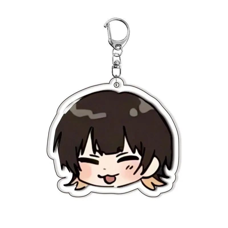 Acrylic keychain set featuring characters Isagi, Bachira, and Kunigami from Blue Lock