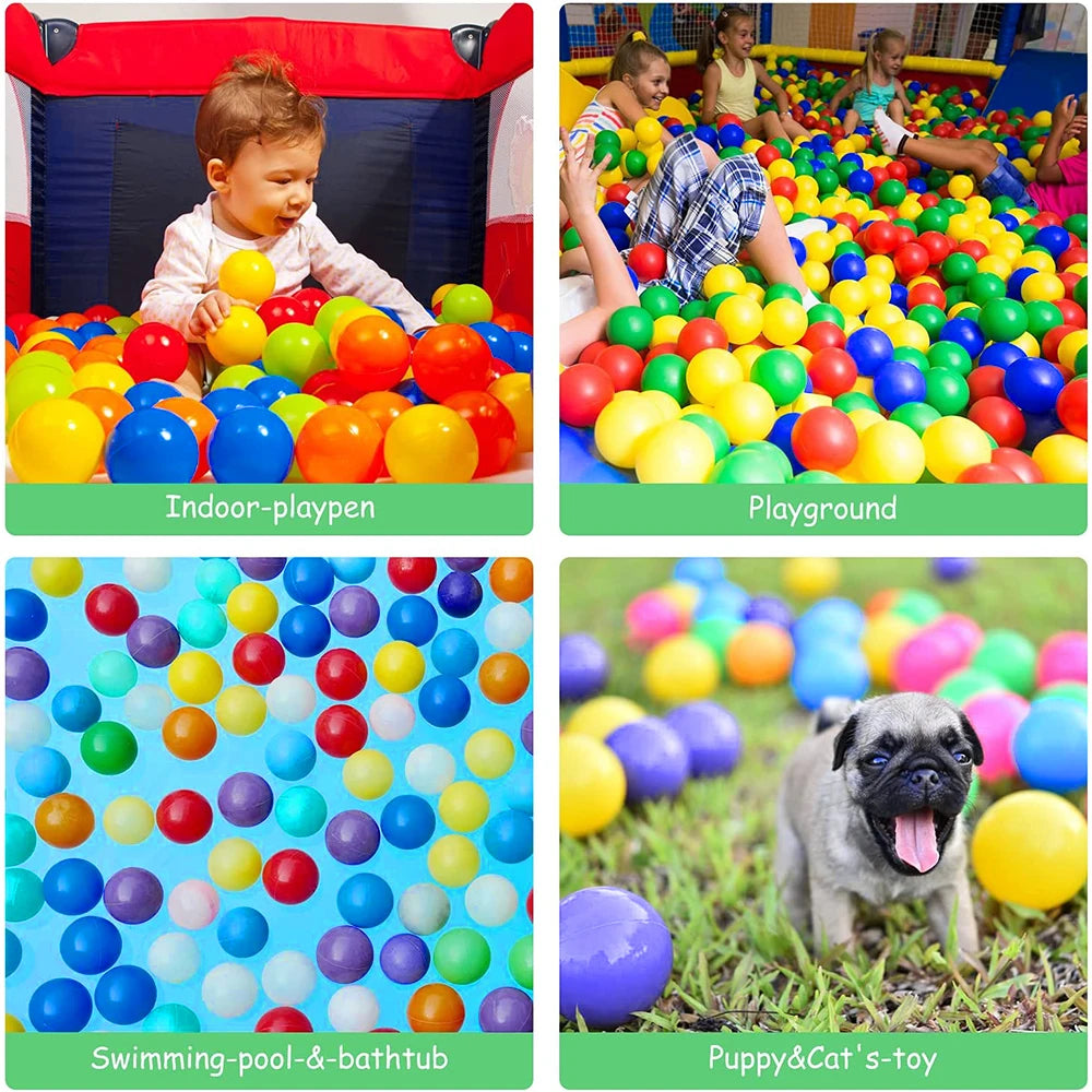 Kids' Foldable Ball Pit Play Tent with Storage Basket