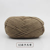 A ball of pre-dyed milk cotton yarn, soft 5-ply blended yarn for knitting and crochet.