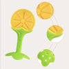Strawberry-Shaped Silicone Baby Teether for Soothing Gums