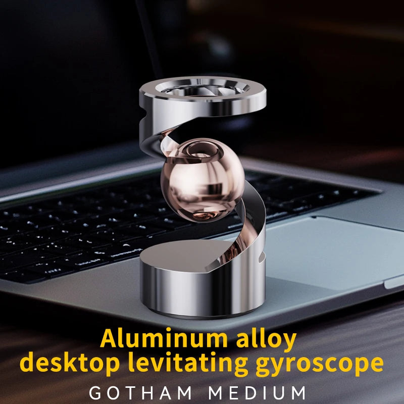 Magnetic Levitating Spinning Top – Precision Metal Desk Toy