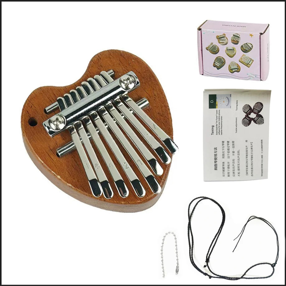 Mini 8-Key Kalimba Thumb Piano with Lanyard – Cute Totoro Design