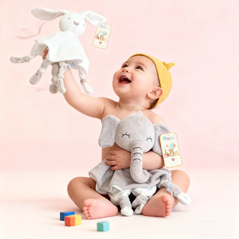 Cuddly Elephant Baby Comforter with Teether & Rattle