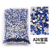 Bag of Royal Blue flat-back resin rhinestones for DIY craft and nail art