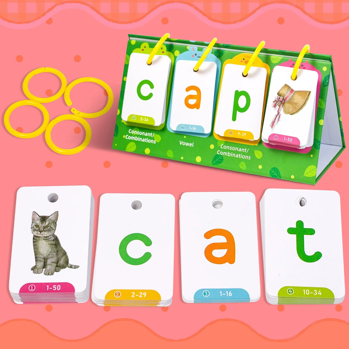 Interactive English Learning Flip Chart for Kids