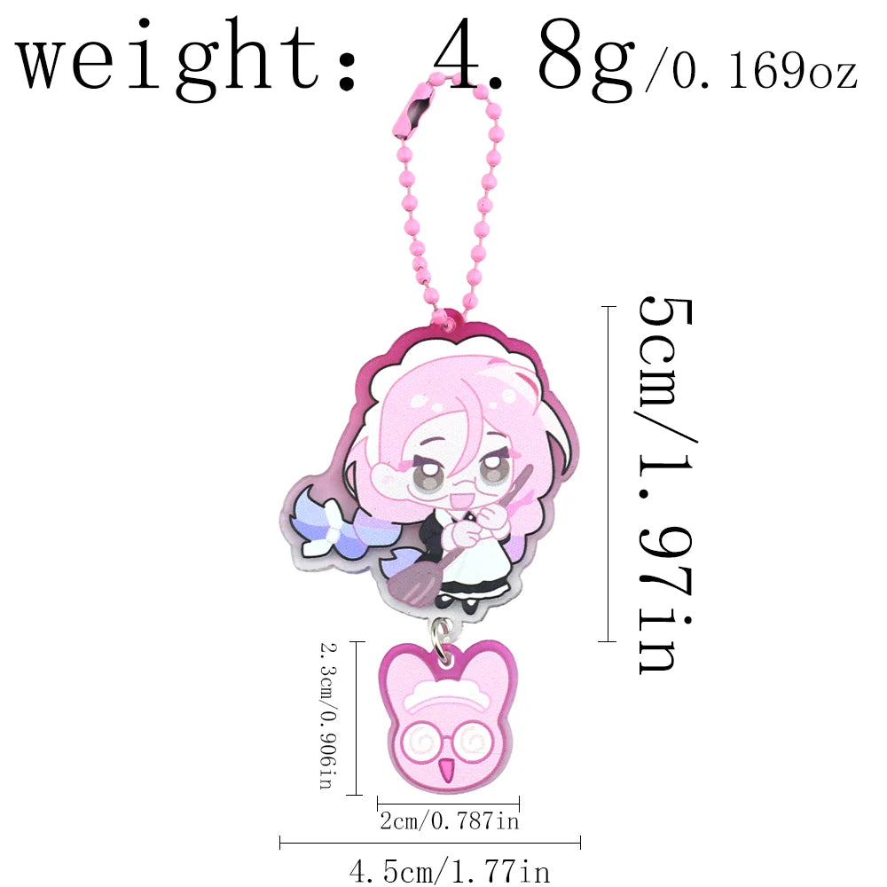 Cartoon Alien Stage Ivan & Till Acrylic Keychain