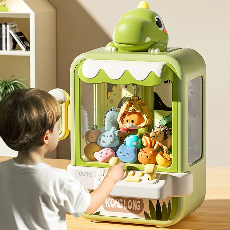 Mini Arcade Claw Machine with Adjustable Grip and Music