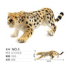 Realistic Wild Animal Figures - Leopard, Tiger, Lion, Elephant, Zebra Set