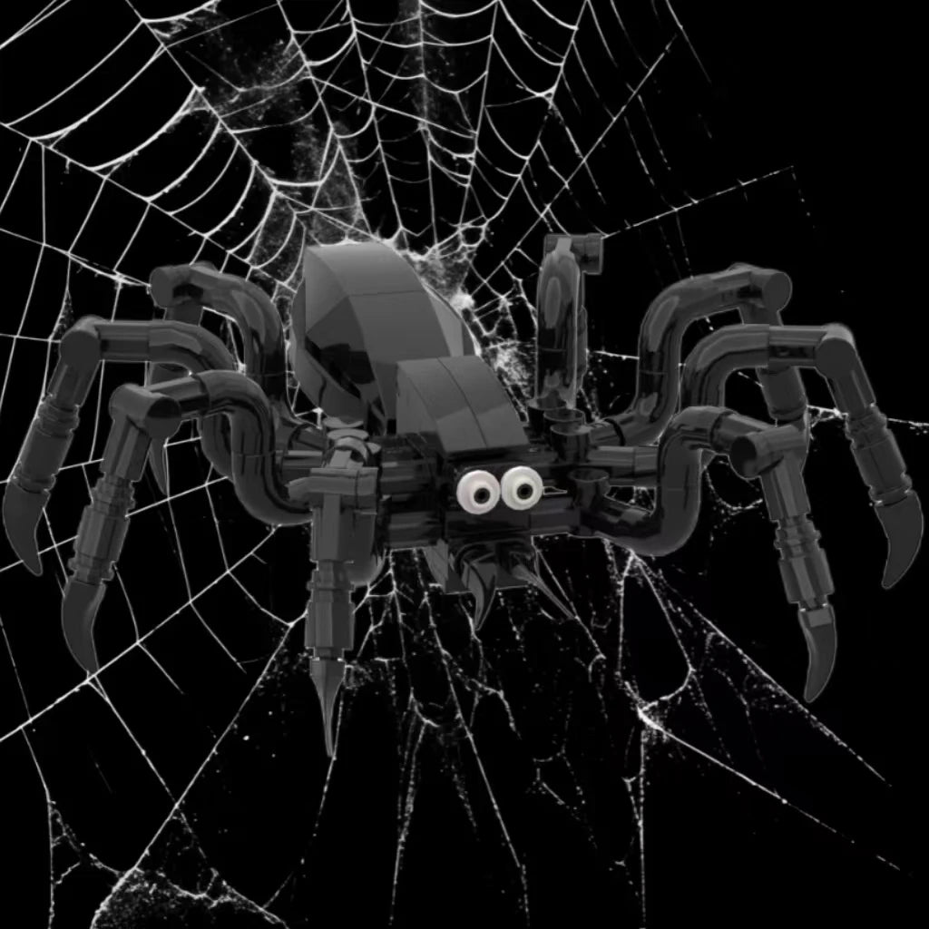 Building Block Kit: Black Spider Model