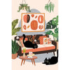 Black Cat & Plant Paint by Numbers Kit