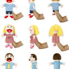 Soft Plush Family Hand Puppet Set for Storytelling and Play