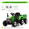 12V Ride-On Tractor for Kids with Remote Control & Trailer
