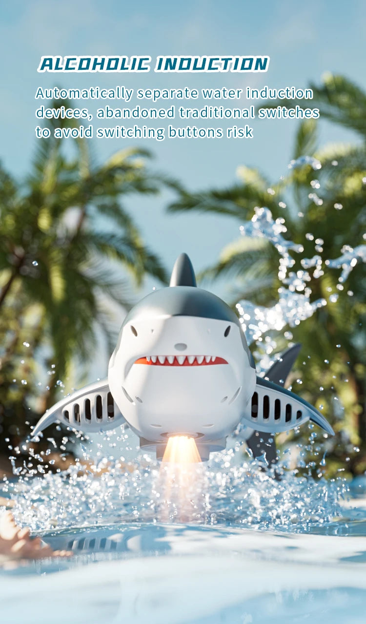 Realistic Remote Control Shark Toy with Rechargeable Battery